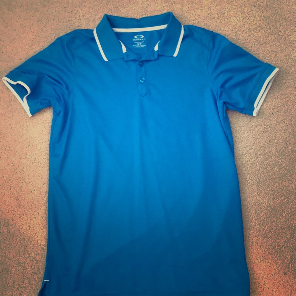 Oakley light blue polo